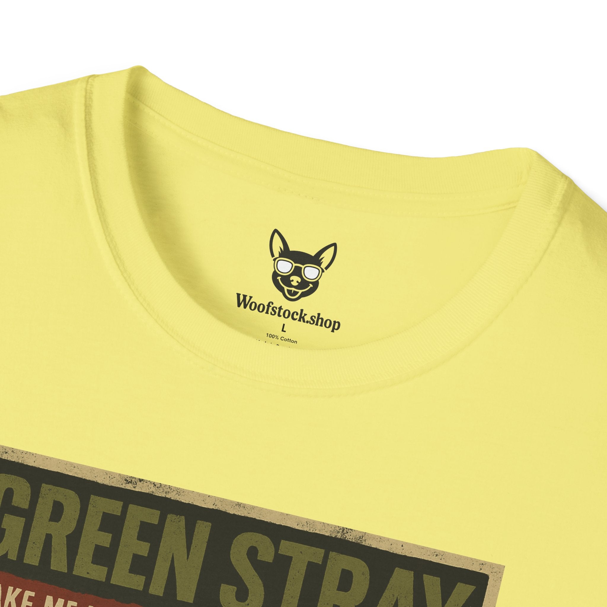 Green Day Concert Poster Dog Parody Unisex Softstyle T-Shirt – Funny Tee for Music and Dog Lovers